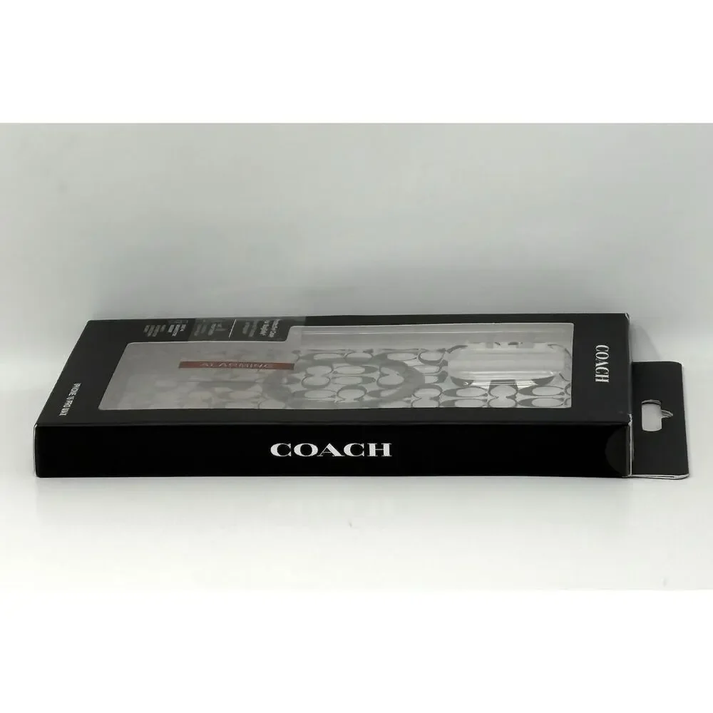 Coach iPhone 15 Pro Max Clear Case Signature Cs Deep Forest Logo Magsafe NIP